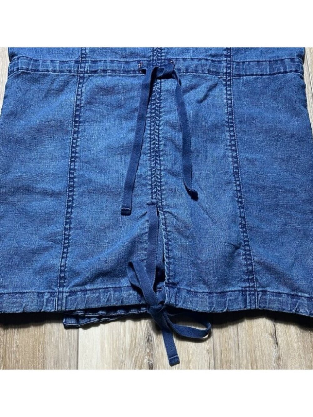 Hei Hei Anthropologie Open Front Linen Chambray Denim Jacket - Women Size XS - Picture 13 of 15